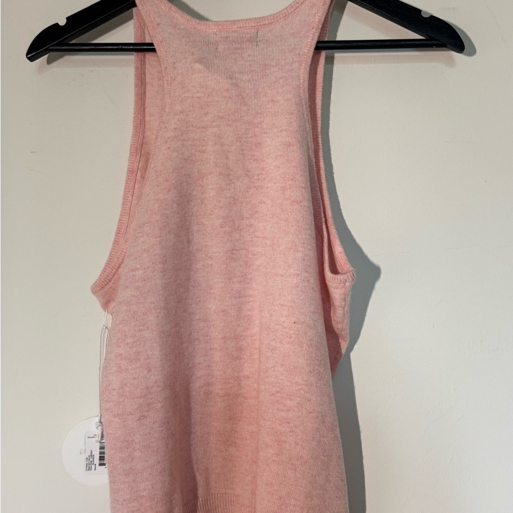 STAUD Ayana Wool Blend Knit Tank Top NWT Pink “Blossom” Size M - Picture 5 of 12